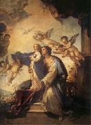 Luca Giordano Holy Ana and the nina Maria Second mitade of the 17th century china oil painting reproduction